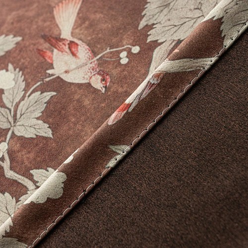 Rideau occultant motif oiseaux style nature chambre salon