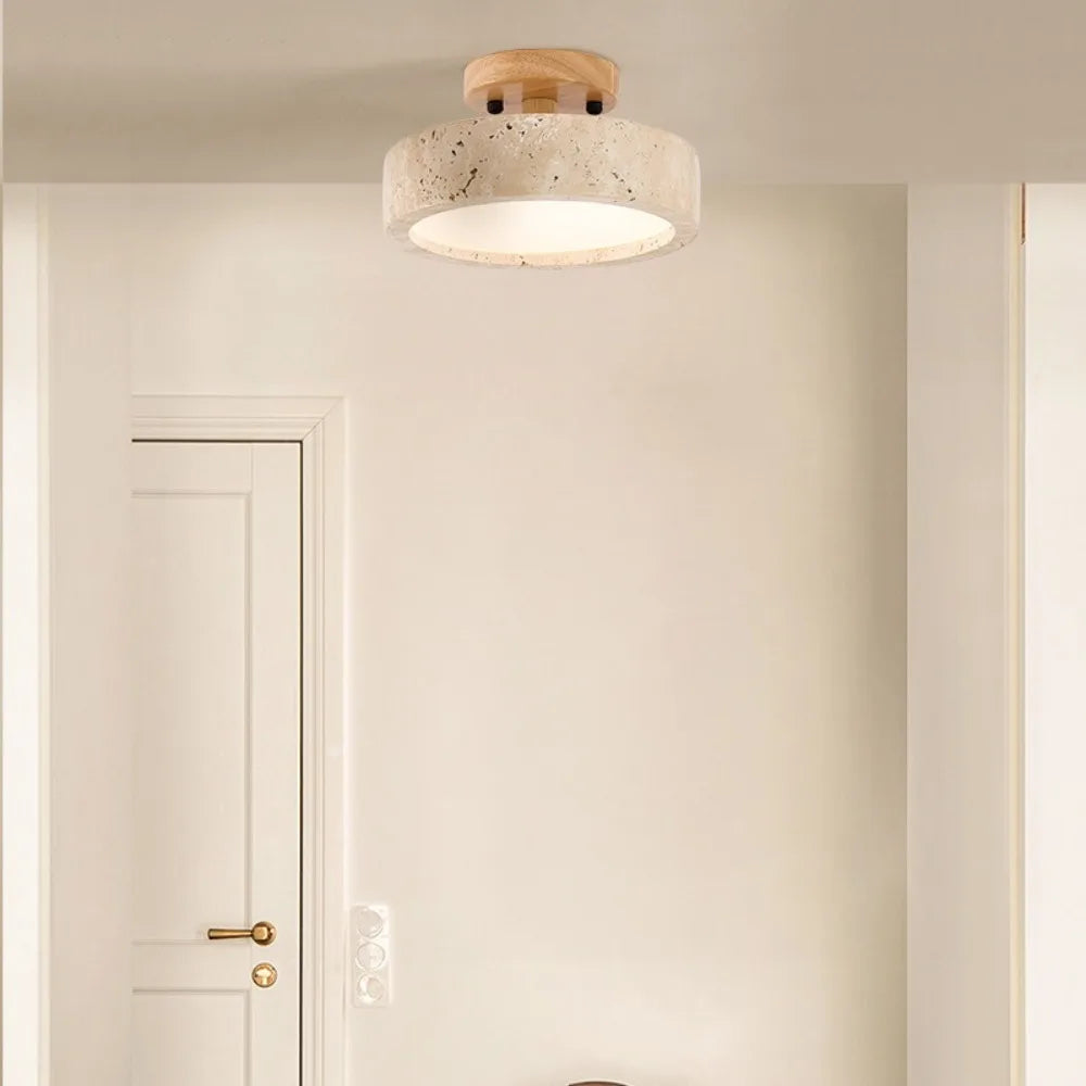 plafonnier en marbre wabi sabi pour décoration intérieure et extérieure - vue 4 sur 6