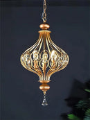 suspension vintage en cristal pour un style rétro élégant