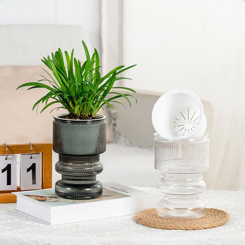 pot de fleurs hydroponique avec arrosage automatique décoration jardin