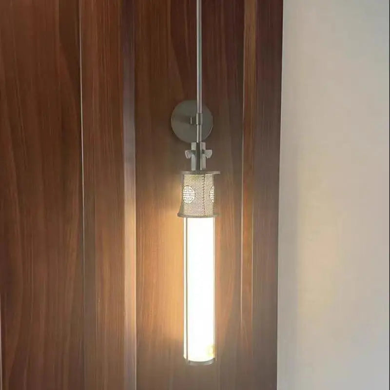 applique murale en marbre style chinois avec éclairage led design - vue 4 sur 14