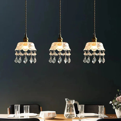 lustre nordique en cristal pour bar et restaurant - vue 2 sur 10