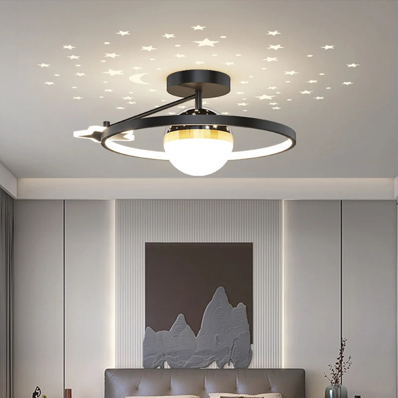 plafonnier moderne lumineux pour une ambiance chaleureuse intérieure - vue 7 sur 8