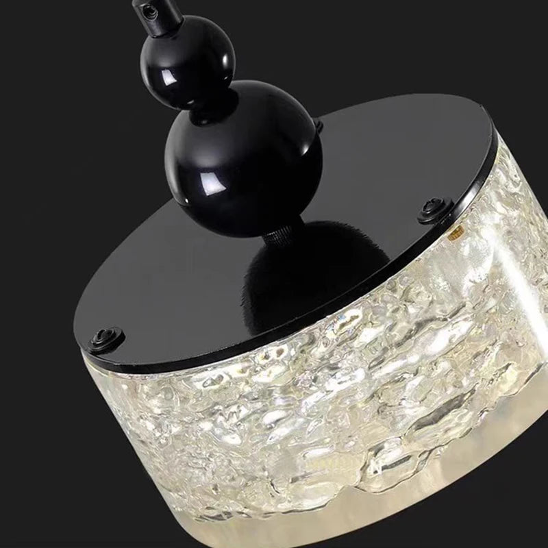 lustre led style 	 en résine et métal ajustable - vue 6 sur 7