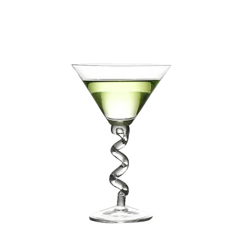 Verres martini incurvés design créatif pour bar maison