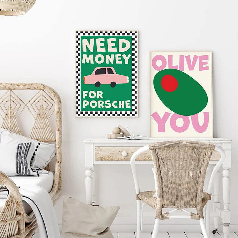 affiche citation art alimentaire pour décoration de cuisine