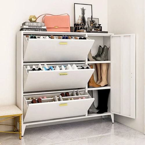 meuble à chaussures ouvert pour un rangement esthétique et pratique - vue 2 sur 8