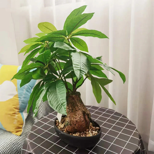 arbre artificiel monstera pot fausses plantes tropicales décoration intérieure - vue 3 sur 6