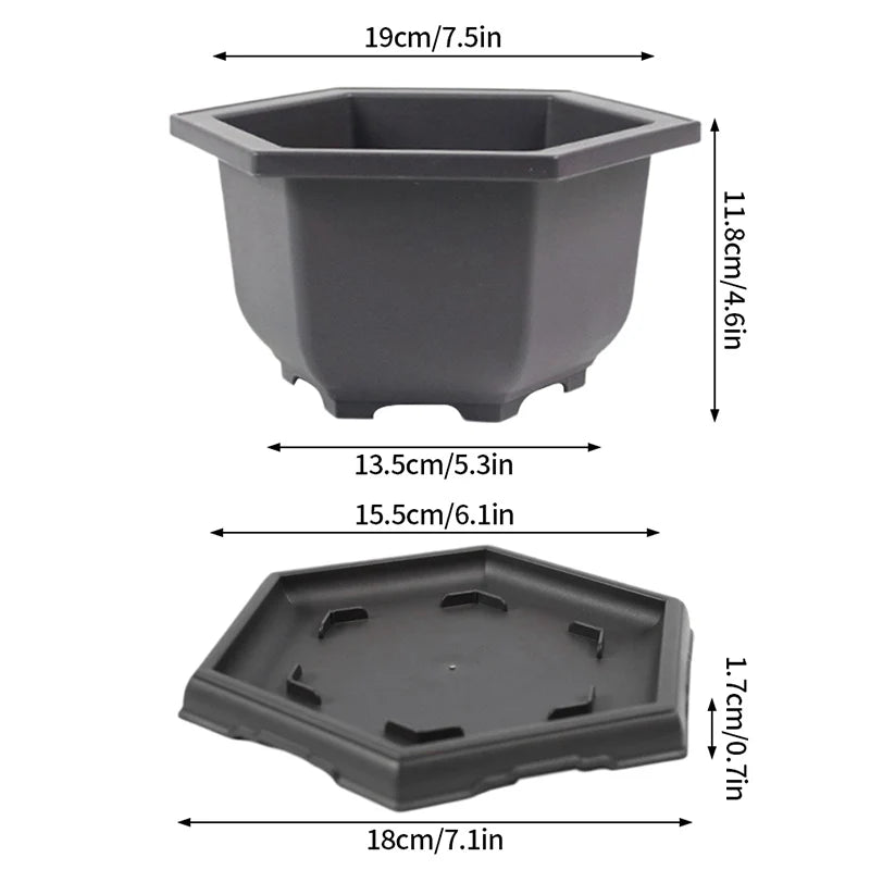 pots de fleurs rectangulaires imitation argile pour jardin extérieur