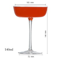 Verres à pied élégants cocktail champagne vin multiusage