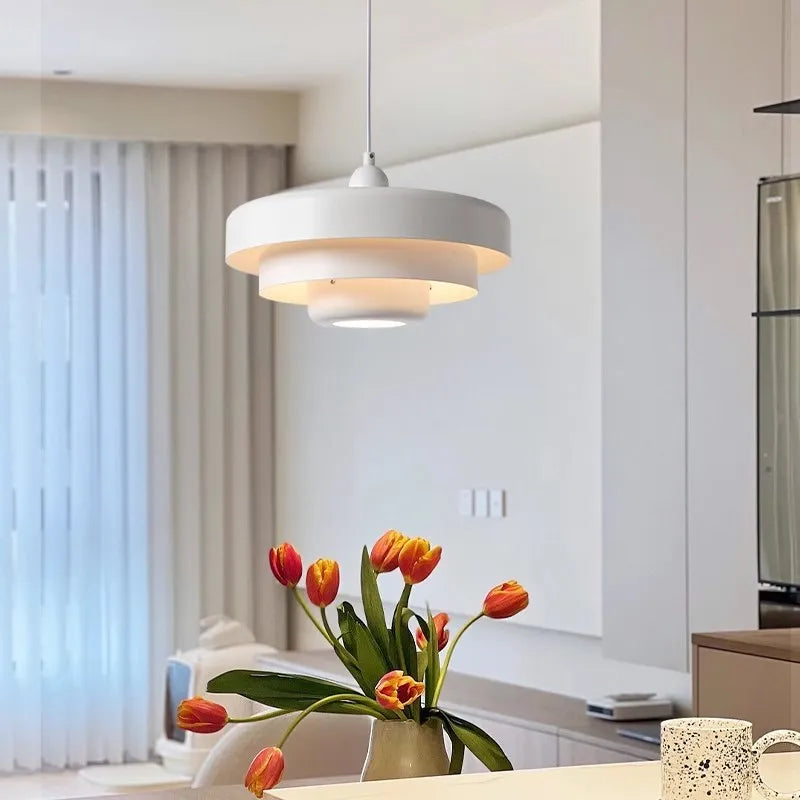 Suspension LED nordique à 3 couches - vue 5 sur 9