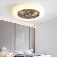 ventilateur de plafond avec télécommande dimmable et lumière LED minimaliste