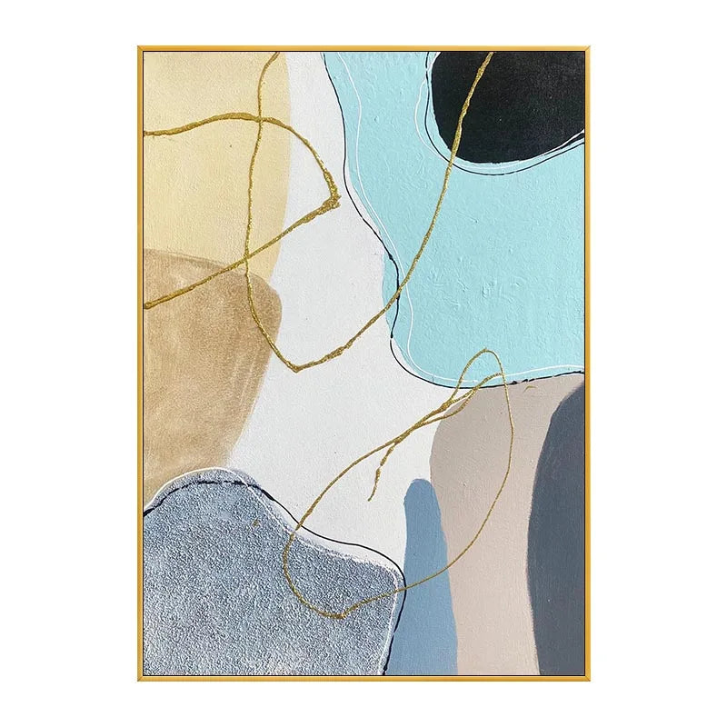 peinture à l'huile abstraite personnalisable pour décoration intérieure