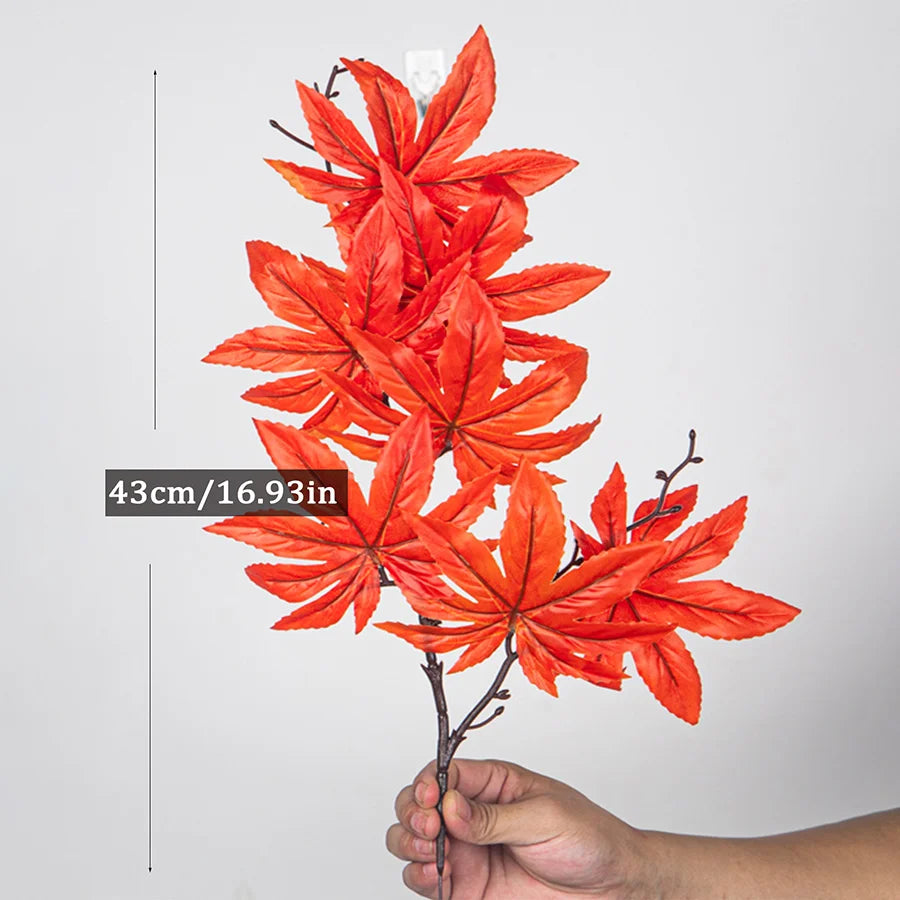 branche d'érable artificielle pour décoration d'automne et halloween - vue 12 sur 14
