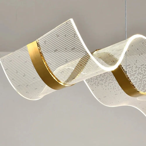 lustre led design vague suspension luminaire intensité variable