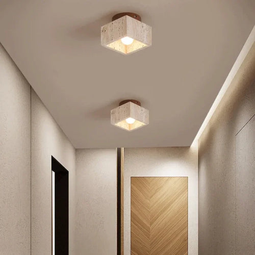 plafonnier en pierre minimaliste pour une ambiance apaisante - vue 3 sur 9