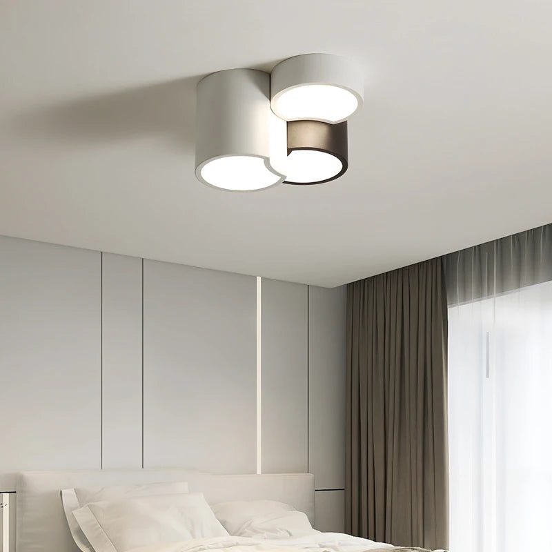 plafonnier géométrique minimaliste moderne simple combinaison lampe d'entrée