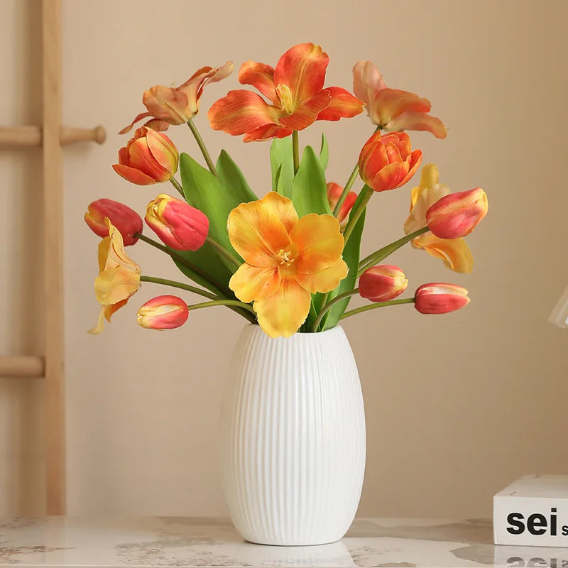 fleurs artificielles tulipes réalistes décoration mariage luxe