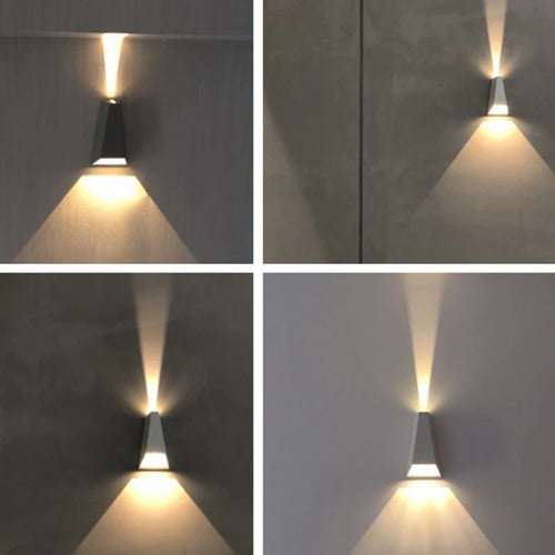 applique murale led extérieure design étanche éclairage moderne - vue 5 sur 9