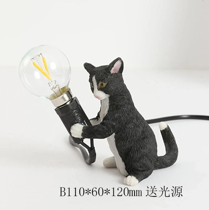 lampe de bureau décorative pour animaux en résine - vue 7 sur 14
