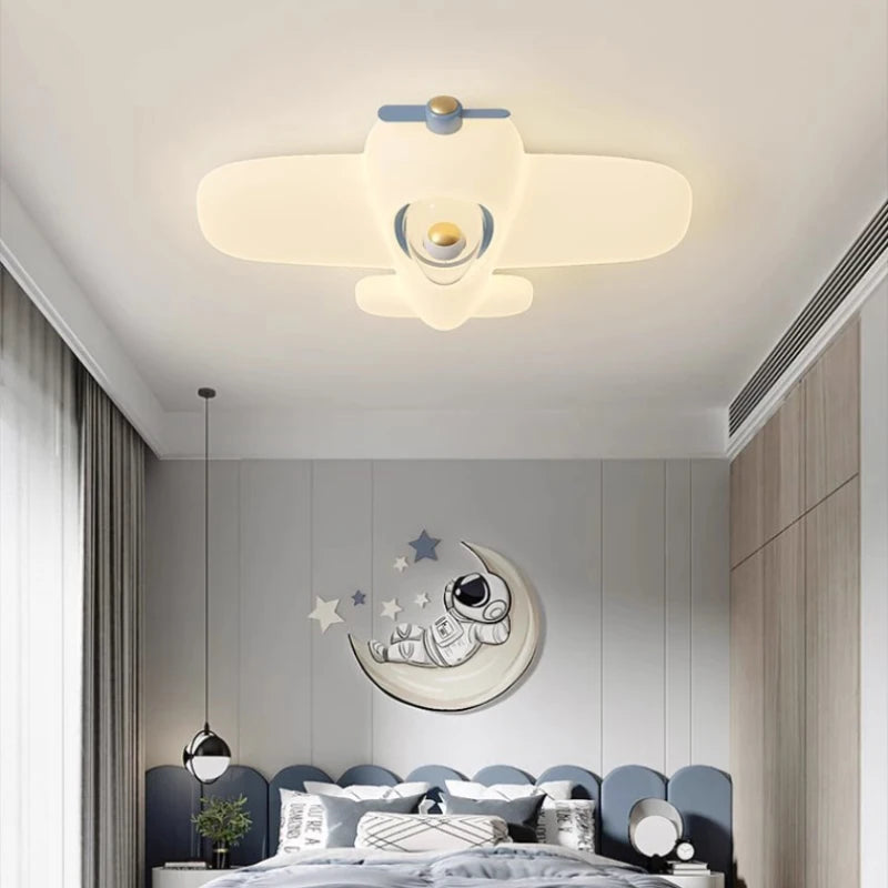 plafonnier astronaute mignon led pour chambre d'enfant décorative - vue 5 sur 9