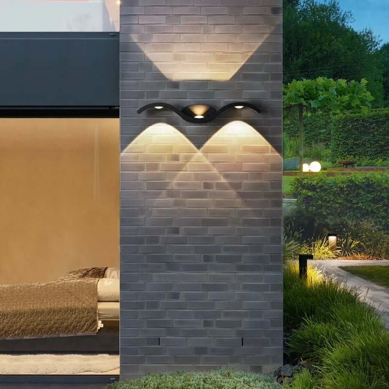 9W/15W applique murale LED lumière jardin applique IP65 extérieur étanche lampe luminaire maison décoration éclairage couloir allée lumière - vue 7 sur 6