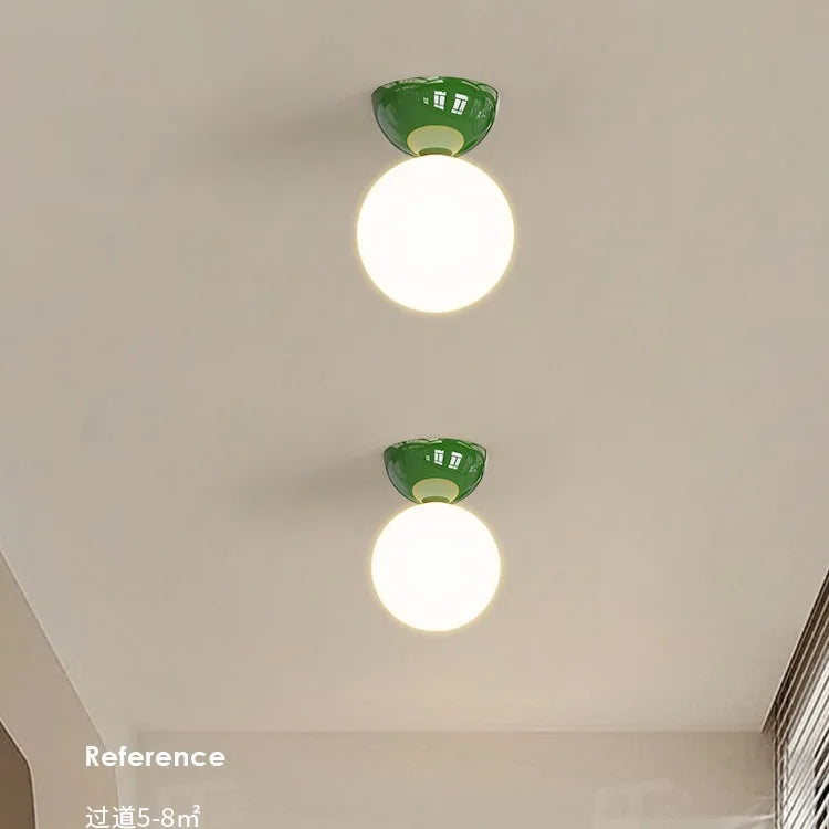 plafonnier simple de style médiéval bauhaus série crème - vue 4 sur 9