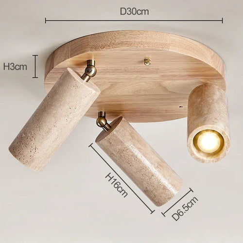 plafonnier led japonais style vintage pour intérieur et extérieur - vue 8 sur 8
