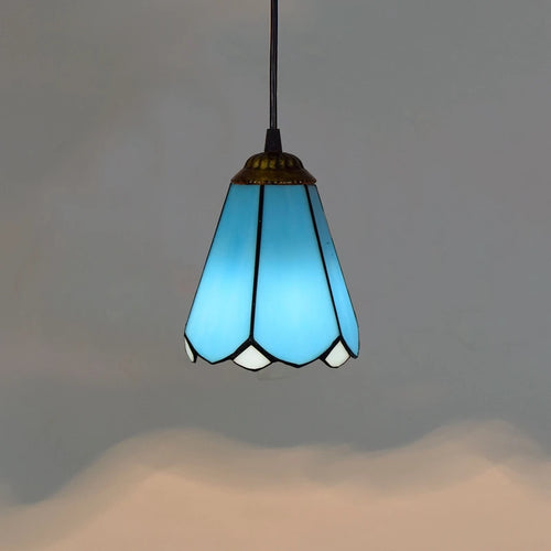 lustre en verre style tiffany rétro pour intérieur méditerranéen - vue 18 sur 30