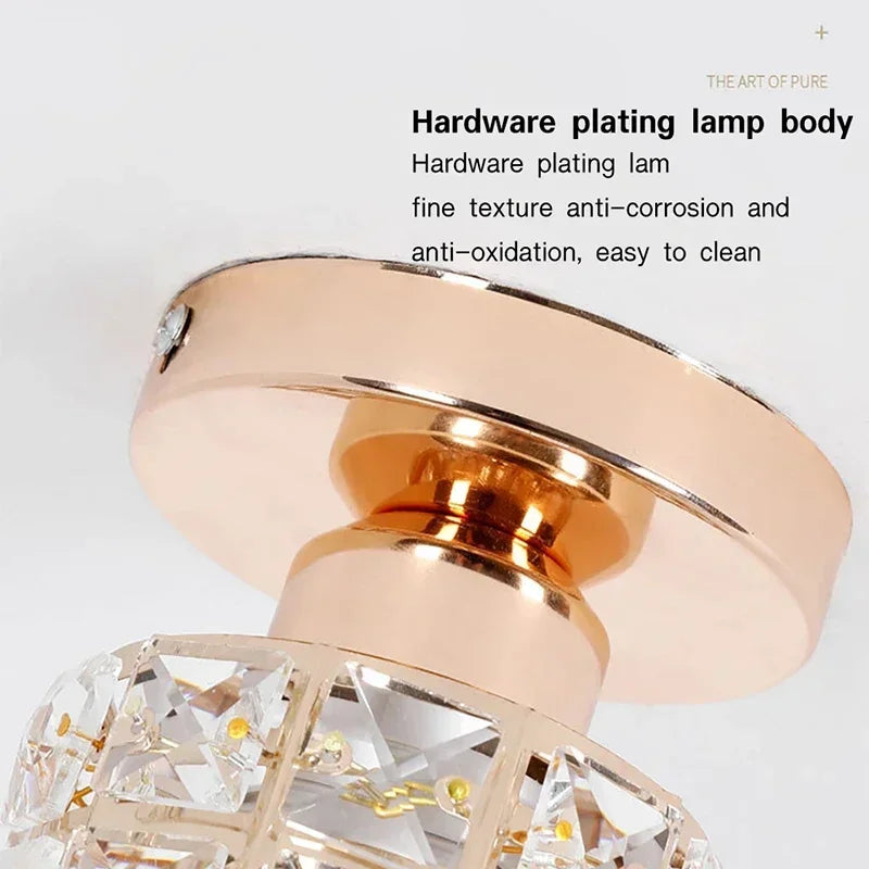 plafonnier en cristal moderne pour décoration intérieure élégante