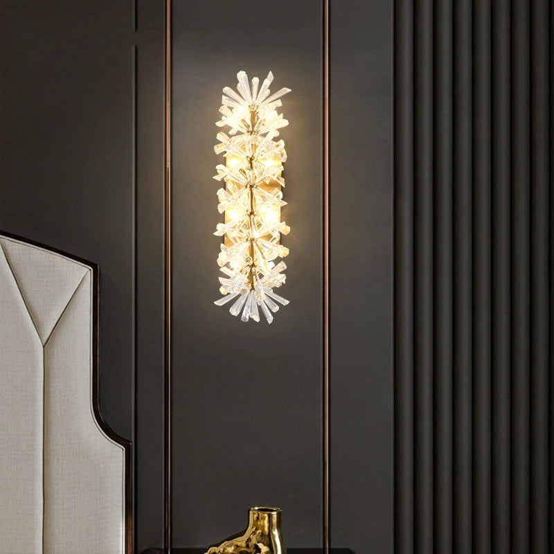 applique murale led en cristal moderne avec ampoule g4 - vue 3 sur 12