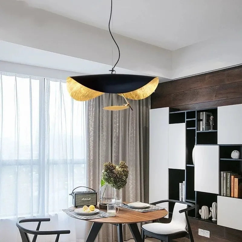 lustre led minimaliste moderne art décor suspendu - vue 4 sur 12
