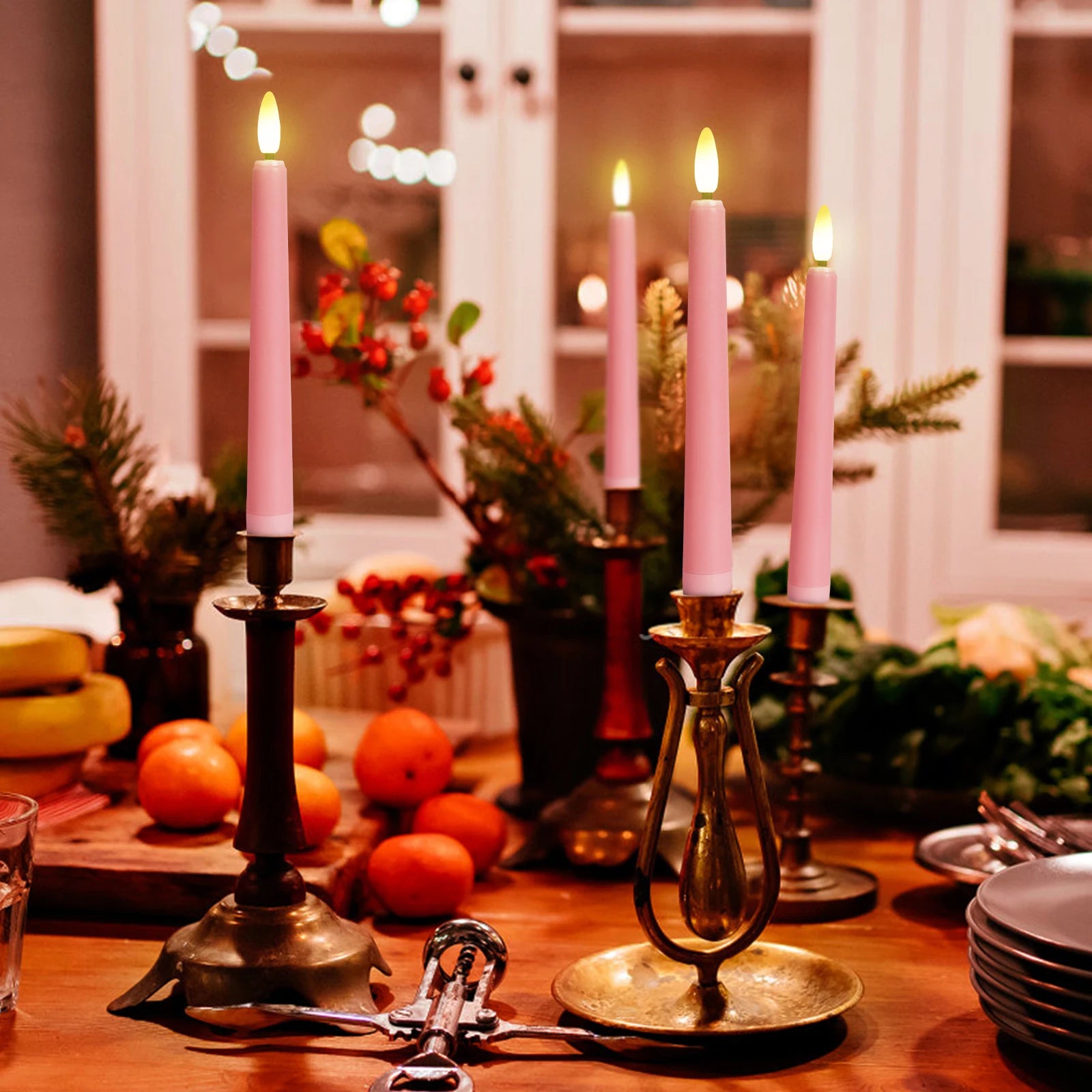bougie led télécommandée avec minuterie pour décoration festive - vue 3 sur 11
