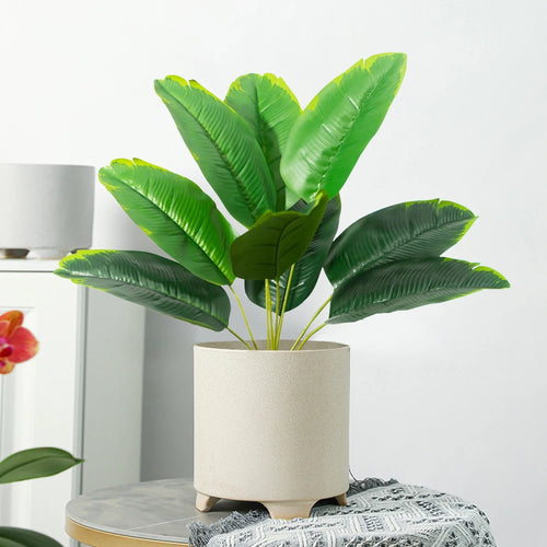 plante artificielle tortue tropicale avec feuilles décoratives pour intérieur - vue 2 sur 8