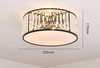 plafonnier moderne en cristal style européen lampes créatives à led