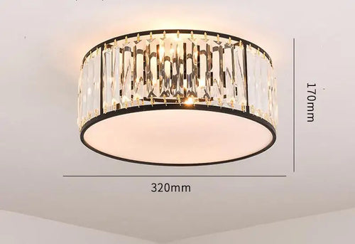 plafonnier moderne en cristal style européen lampes créatives à led