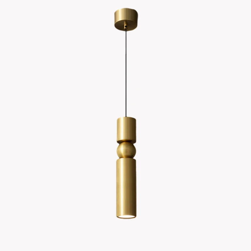lampe suspendue led en laiton idéale pour bar moderne