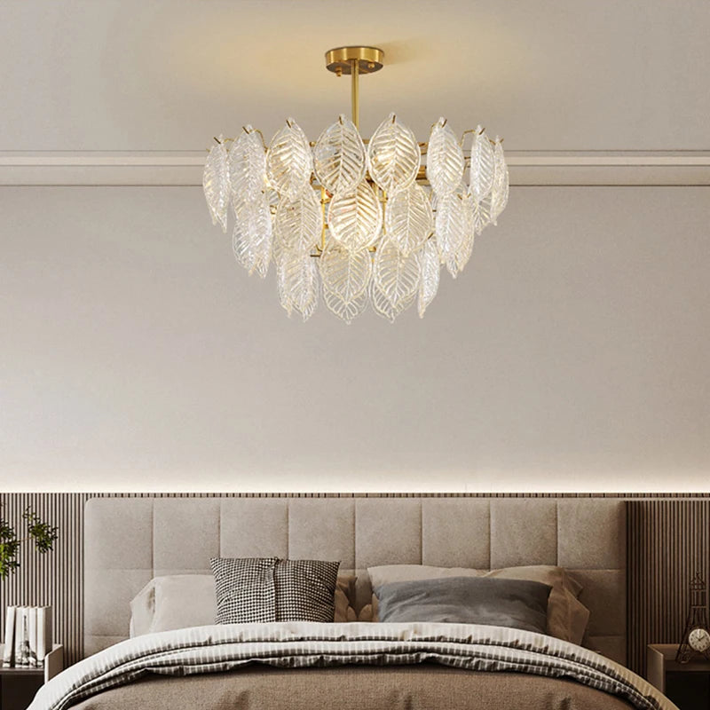 lustre moderne en verre pour décoration intérieure élégante et raffinée - vue 5 sur 11