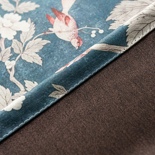 Rideau occultant motif oiseaux style nature chambre salon