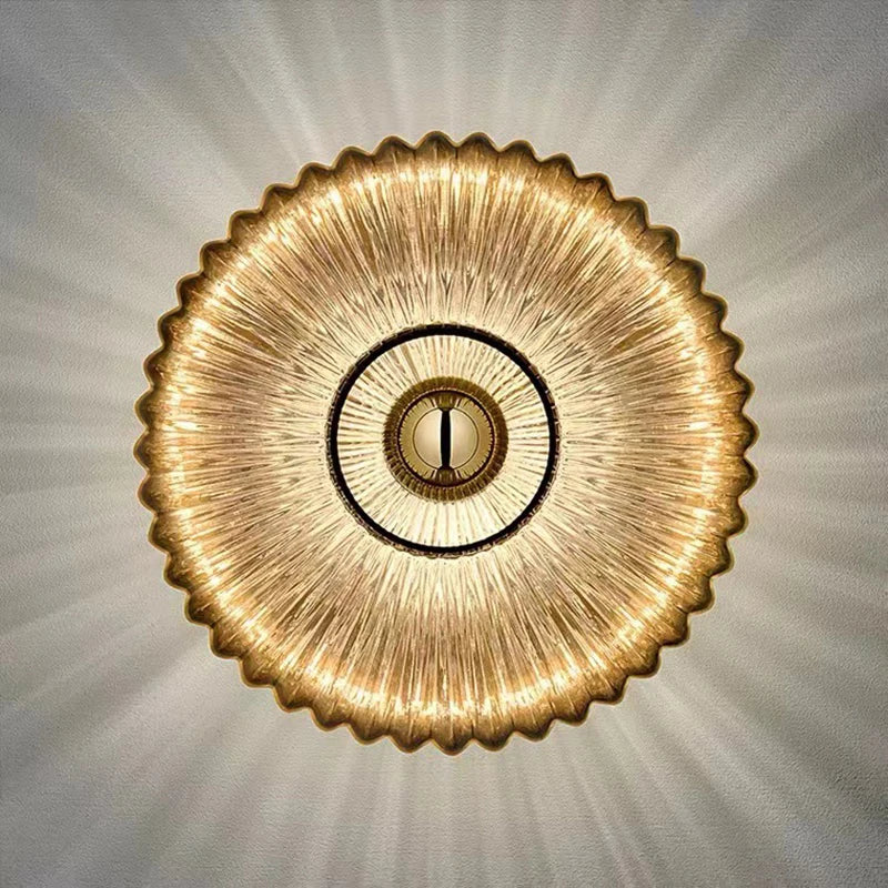 applique murale moderne gris ambre blanc - vue 6 sur 8