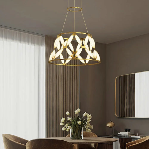 lustre led minimaliste abat-jour fantaisie pour noël - vue 3 sur 13