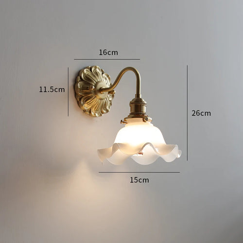 applique led verre gris fumé cuivre moderne intérieur - vue 12 sur 23