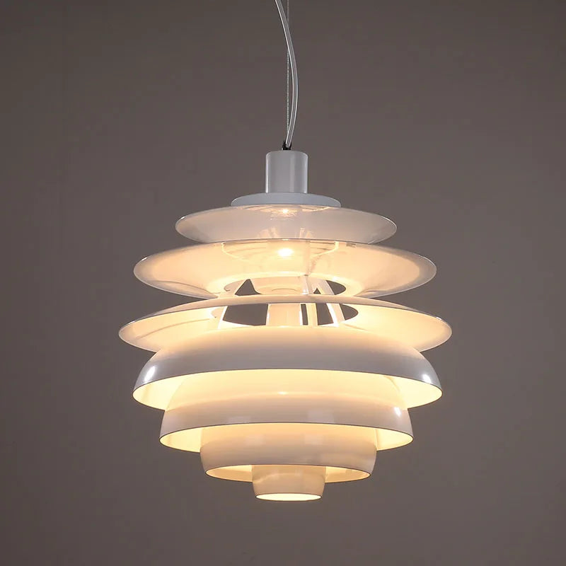 suspension design nordique en aluminium postmoderne loft - vue 2 sur 8
