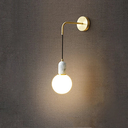 applique murale rétro en marbre pour hôtel et restaurant