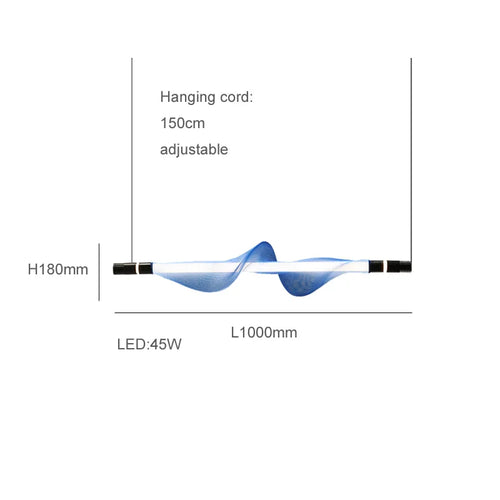 lustre artistique à led design moderne éclairage suspendu décoratif - vue 14 sur 18