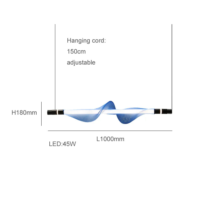 lustre artistique à led design moderne éclairage suspendu décoratif - vue 13 sur 18