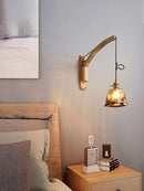 applique murale en bois massif style pêche pour intérieur