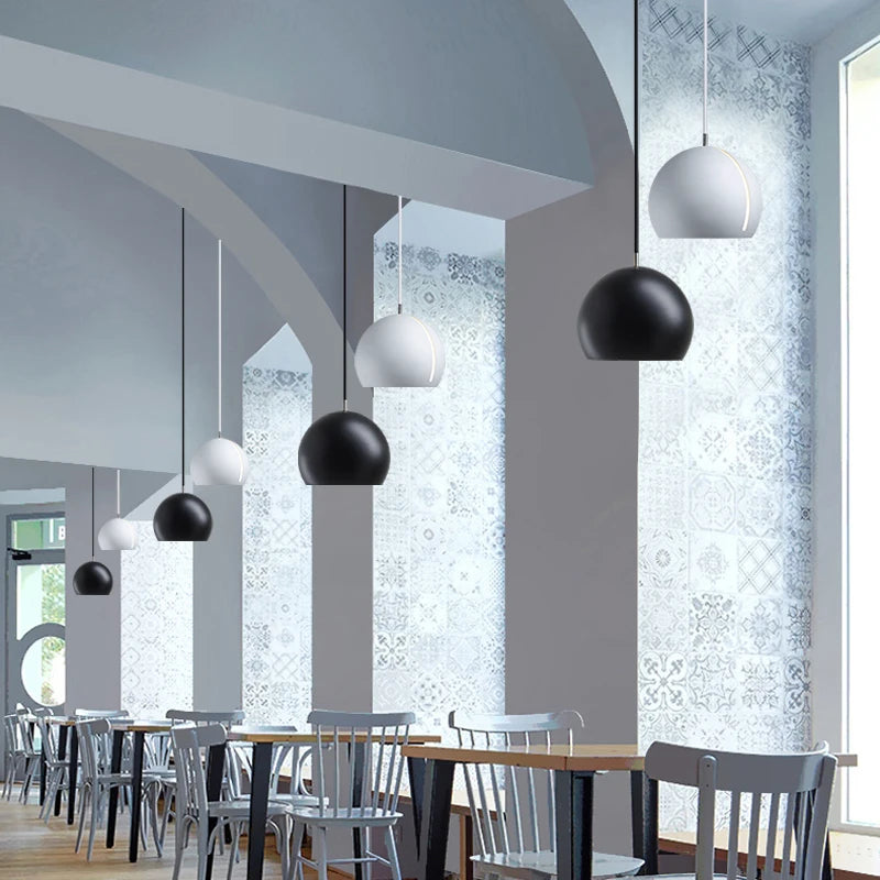 suspension moderne nordique en fer pour intérieur - vue 4 sur 11