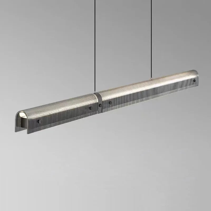 lampes suspendues led en acrylique 3 gradations style minimaliste hauteur réglable - vue 4 sur 8