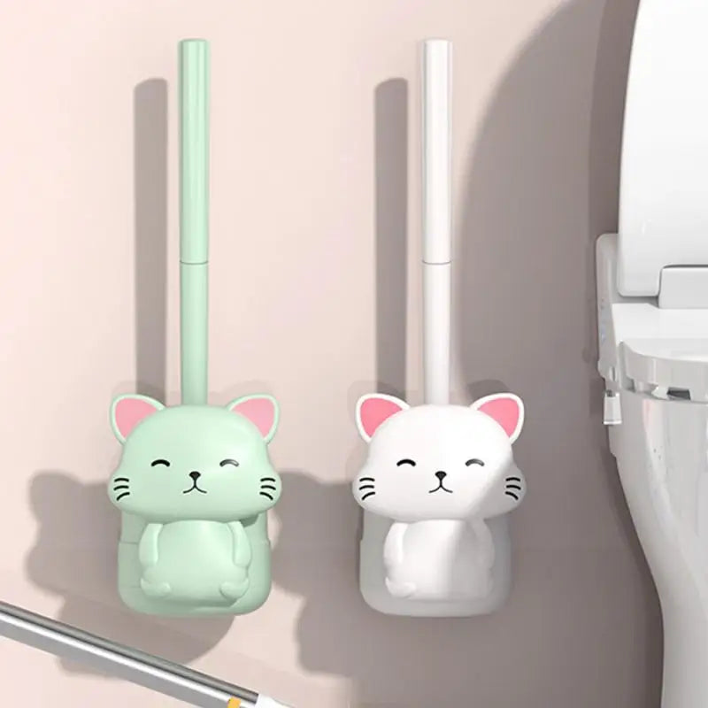 brosse de toilette pour nettoyage de fosse à squat sans angle mort - vue 5 sur 7